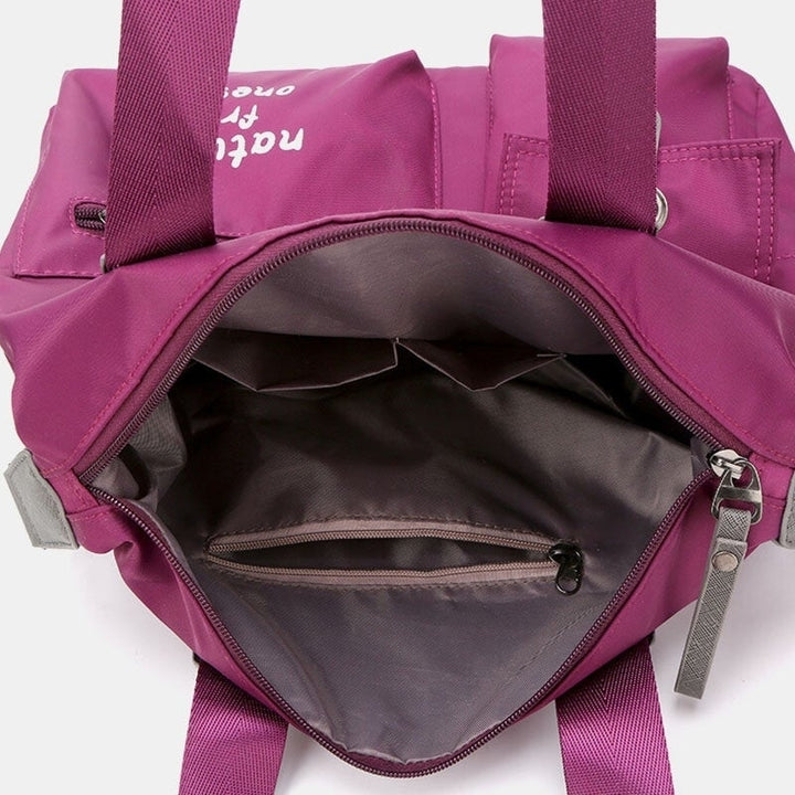 Women Large Capacity Waterproof Nylon Handbag Shoulder Bag For Outdoor Image 3
