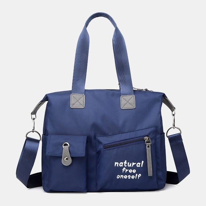 Women Large Capacity Waterproof Nylon Handbag Shoulder Bag For Outdoor Image 11
