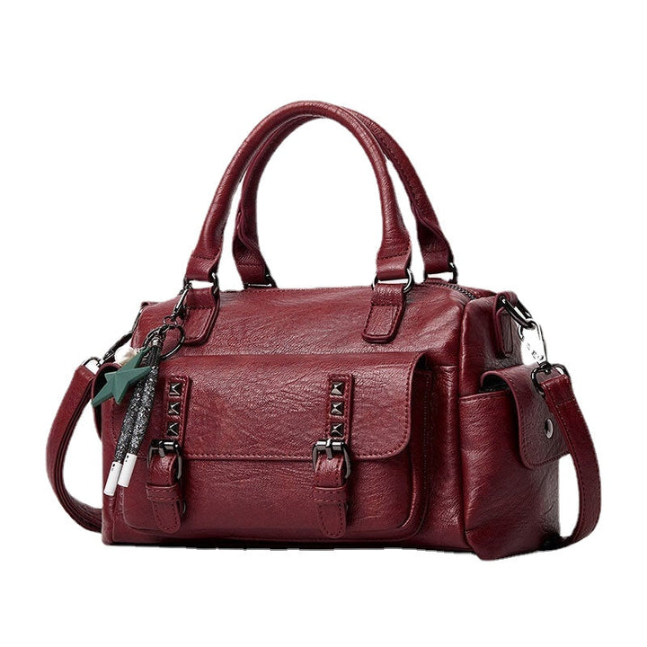Women Large Capacoty Crossbody Bag Multi-pocket Soft Leather Shoulder Bag Handbag Image 8