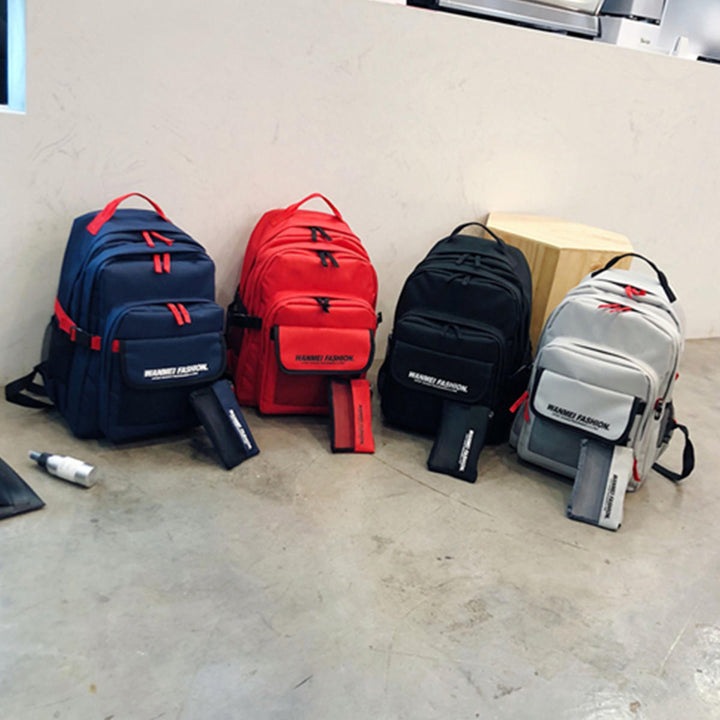 Women Men Backpack Purse Set Outdoor Laptop Bags Tote Travel Bags Image 3