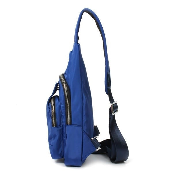 Women Men Nylon Chest Bags Sports Waterproof Crossbody Bags Casual Outdoor Bags Image 2