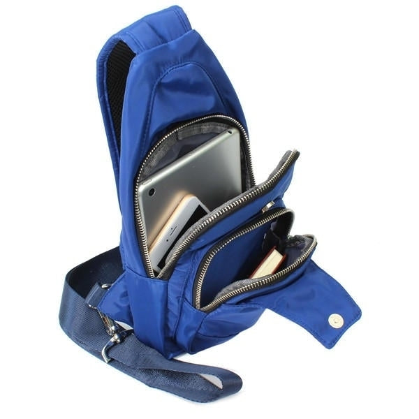 Women Men Nylon Chest Bags Sports Waterproof Crossbody Bags Casual Outdoor Bags Image 6