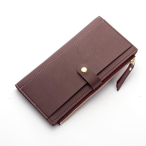 Women Multi Slot Elegant Long Wallet Card Holder Purse Phone Bag Fits 5.5 inch Cellphone Image 1