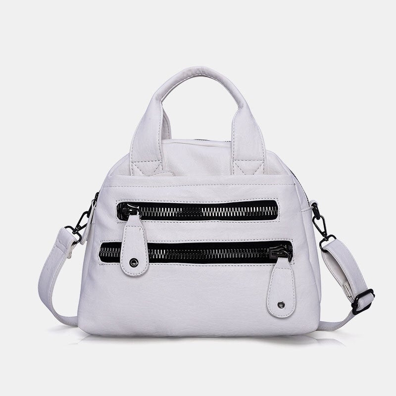 Women Multi-pocket Handbags Waterproof Crossbody Leather Bag- PPT DTTT Image 1