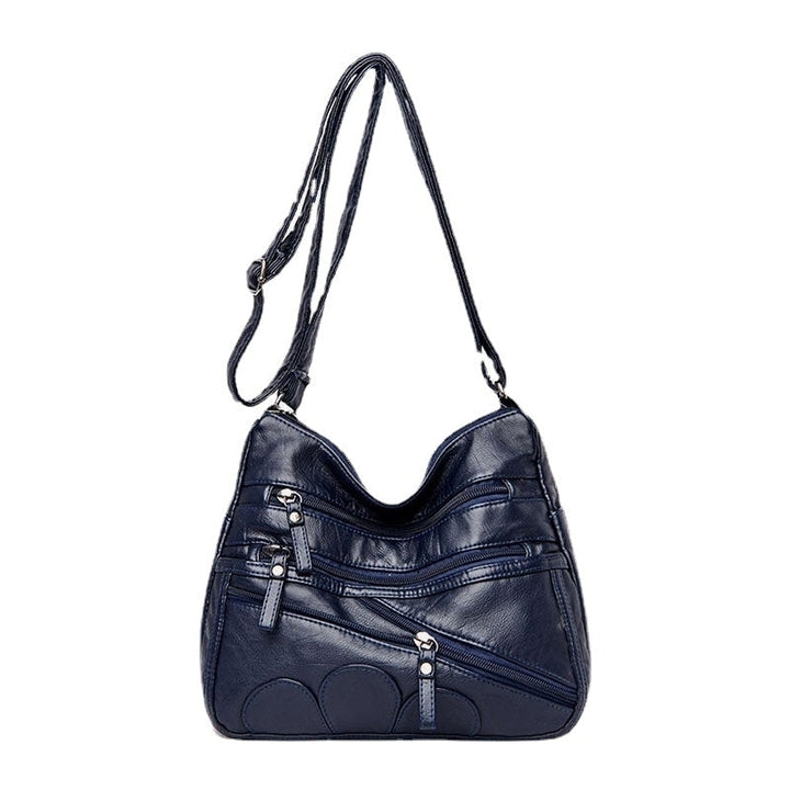 Women PU Leather Large Capacity Multi-pocket Anti-theft Crossbody Shoulder Bag Image 1