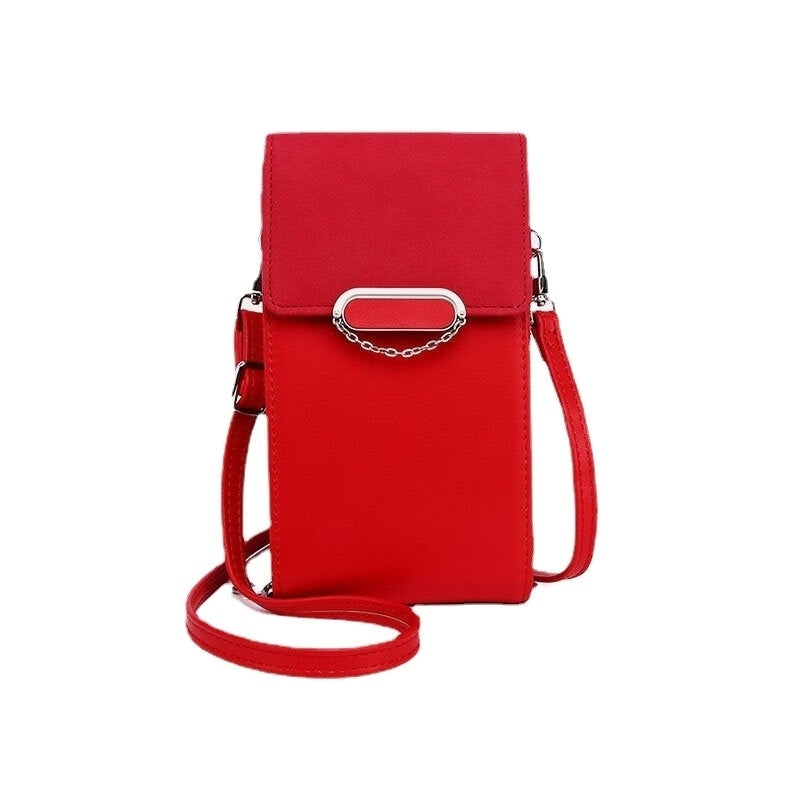 Women PU Leather Multi-carry Fashion Casual Phone Cross Body Bag Image 1