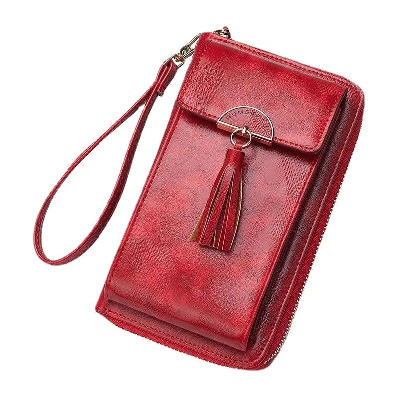 Women RFID Anti-theft Multifunction Crossbody Multi-card Slots Wallet Clutch Phone Bag Image 7