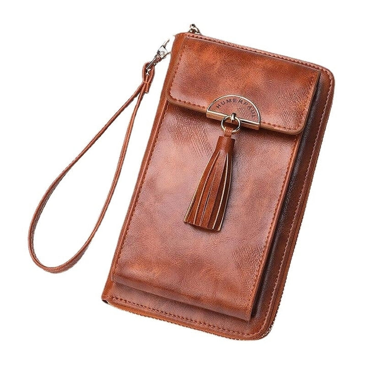 Women RFID Anti-theft Multifunction Crossbody Multi-card Slots Wallet Clutch Phone Bag Image 1