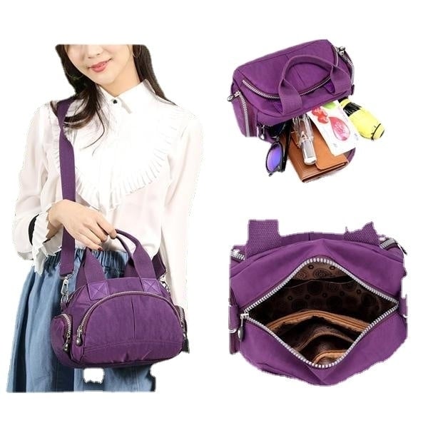 women water resistant nylon shoulder bag travel casual handbag Image 3