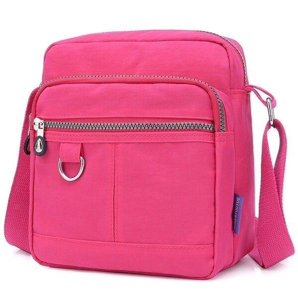 Women Waterproof Bag Card Slot Nylon Crossbody Bag Image 1