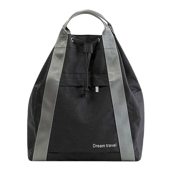 Women Waterproof Large Capacity Drawstring Travel Handbag Duffel Bag Backpack Image 4