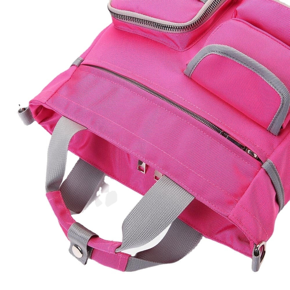 women waterproof large capacity multi pocket handbag shoulder bag Image 8
