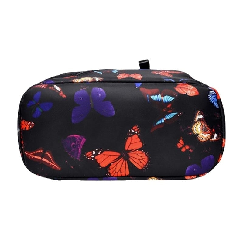 Women Waterproof Multi-carry Butterfly Pattern Casual Outdoor Backpack Image 2