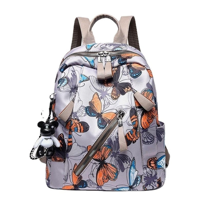Women Waterproof Multi-carry Butterfly Pattern Casual Outdoor Backpack Image 11