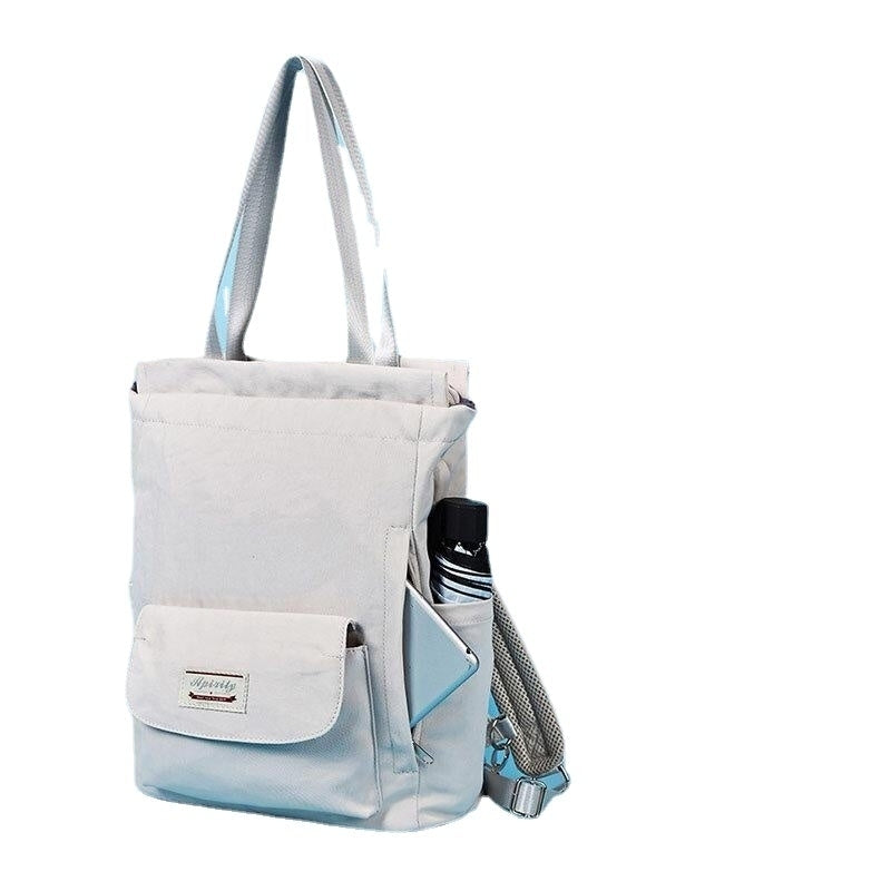 Women Waterproof Multi-carry Student School Bag Laptop Bag Backpack Image 3