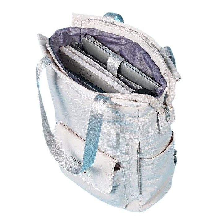 Women Waterproof Multi-carry Student School Bag Laptop Bag Backpack Image 4