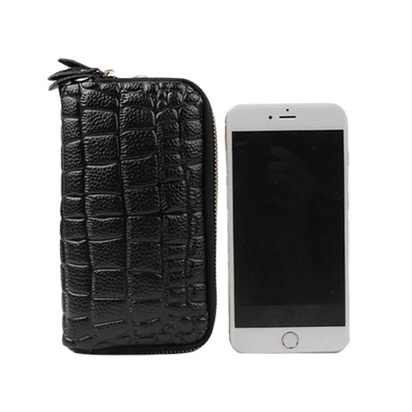 Women Stone Pattern Clutches Bags Double Zipper Long Wallet Card Holder 5.5 Phone Purse DTTT Image 3