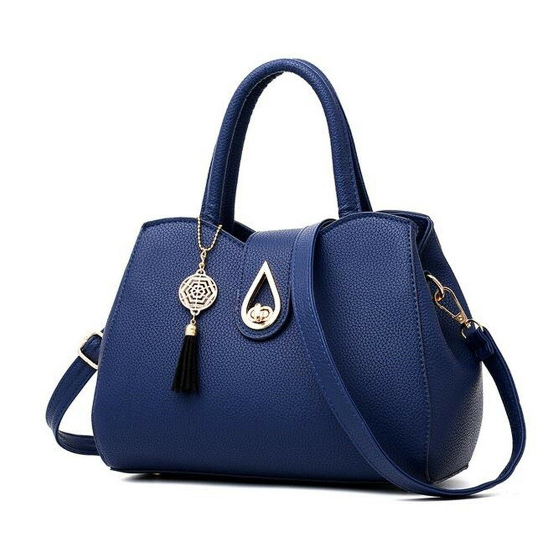 Women Tassel Leather Handbag Messenger Satchel Shoulder Crossbody Bag Image 1