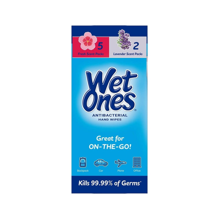 Wet Ones Antibacterial Hand Wipes Fresh Scent/Lavender 20 Count (7 Pack) Image 4