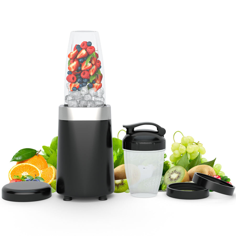 1000W Powerful Blender w/ 6 Stainless Steel Blades and 2 Tritan BPA-free Cups (24 Oz and 12 Oz) Image 1