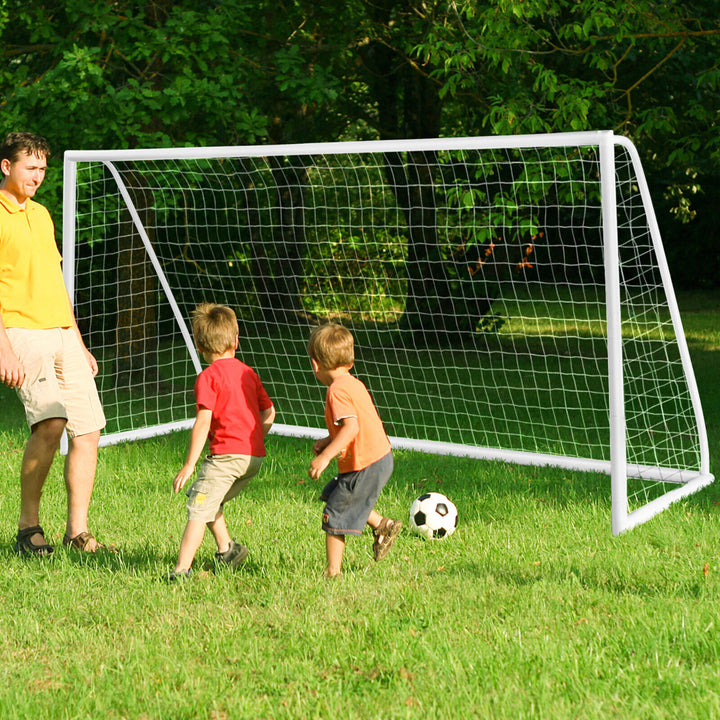 12 x 6FT All-Weather Soccer Goal w/Strong UPVC Frame Kids Adults Soccer Practice Image 10