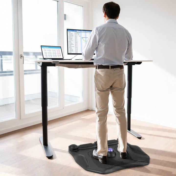 Anti Fatigue Standing Desk Mat w/ Massage Roller Ball Foot Massage Points Office Image 7