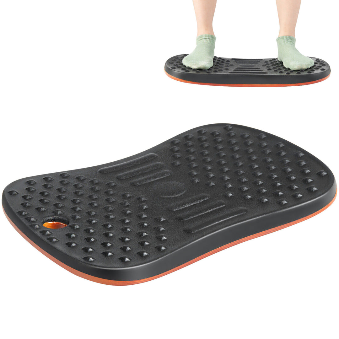 Anti Fatigue Wobble Balance Board Mat w/ Massage Points for Standing Desk Workout Image 1