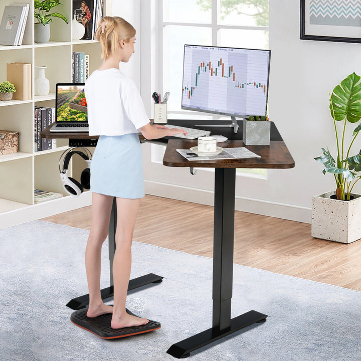 Anti Fatigue Wobble Balance Board Mat w/ Massage Points for Standing Desk Workout Image 8