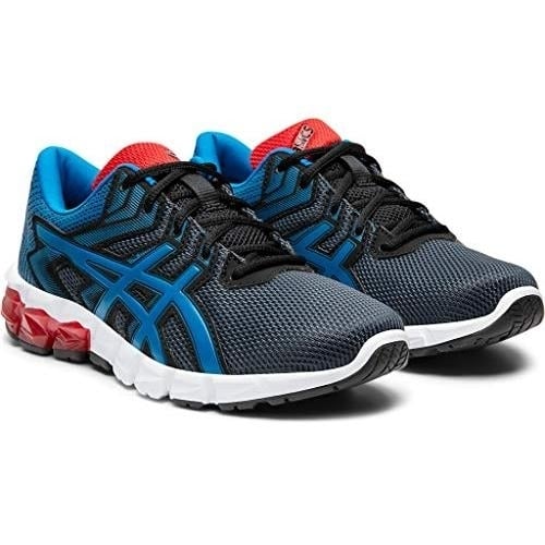 ASICS Kids Gel-Quantum 90 2 Grade School Running Shoes Carrier Grey/Directoire Blue - 1024A038-022 US CARRIER Image 4