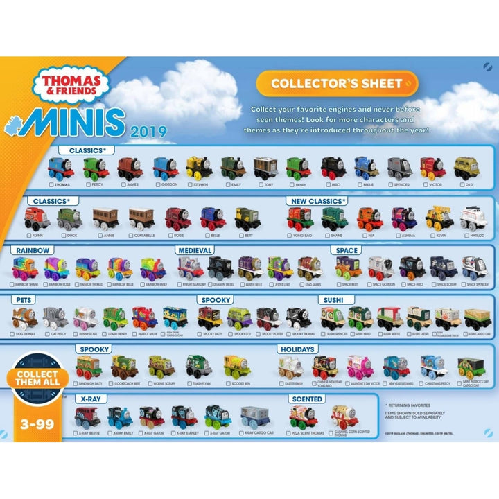 Thomas and Friends Minis Train Engines 6-Pack Wave 2 Bag Party Favor Gift Bundle Fisher-Price Image 4