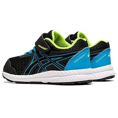 ASICS Toddlers Contend 7 Running Shoes Black/Digital Aqua - 1014A193-007 M US BLACK/DIGITAL AQUA Image 3