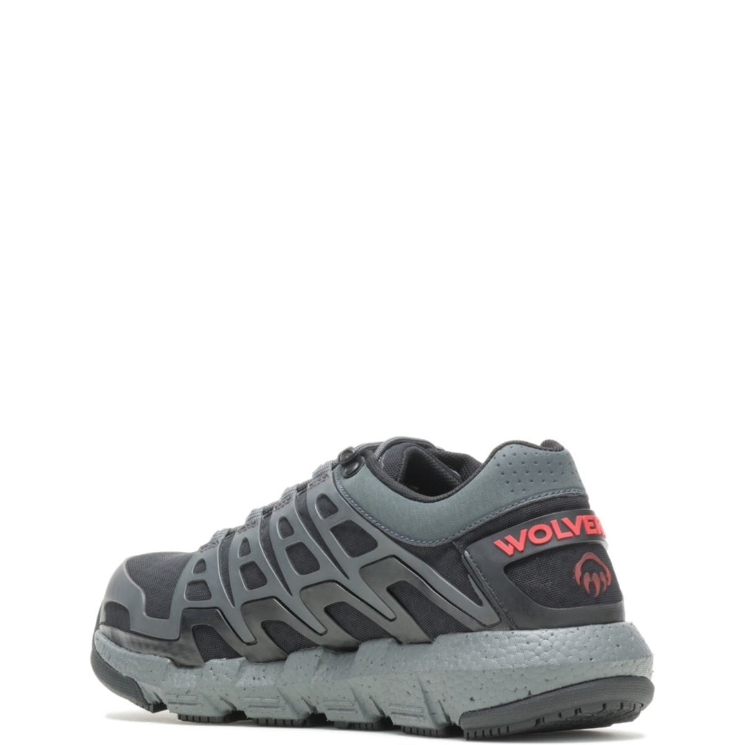 WOLVERINE Mens Rev Vent UltraSpring DuraShocks CarbonMAX Composite Toe Work Shoe Charcoal - W211016 CHARCOAL Image 3