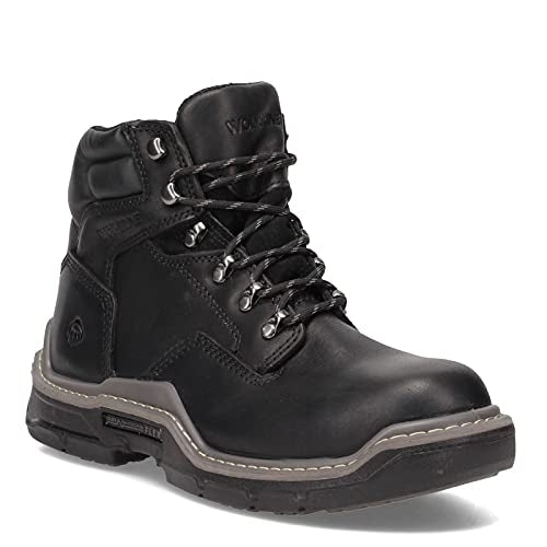 WOLVERINE Mens Raider 6"  DuraShocks CarbonMAX Composite Toe Work Boot Black - W211100  BLACK Image 1