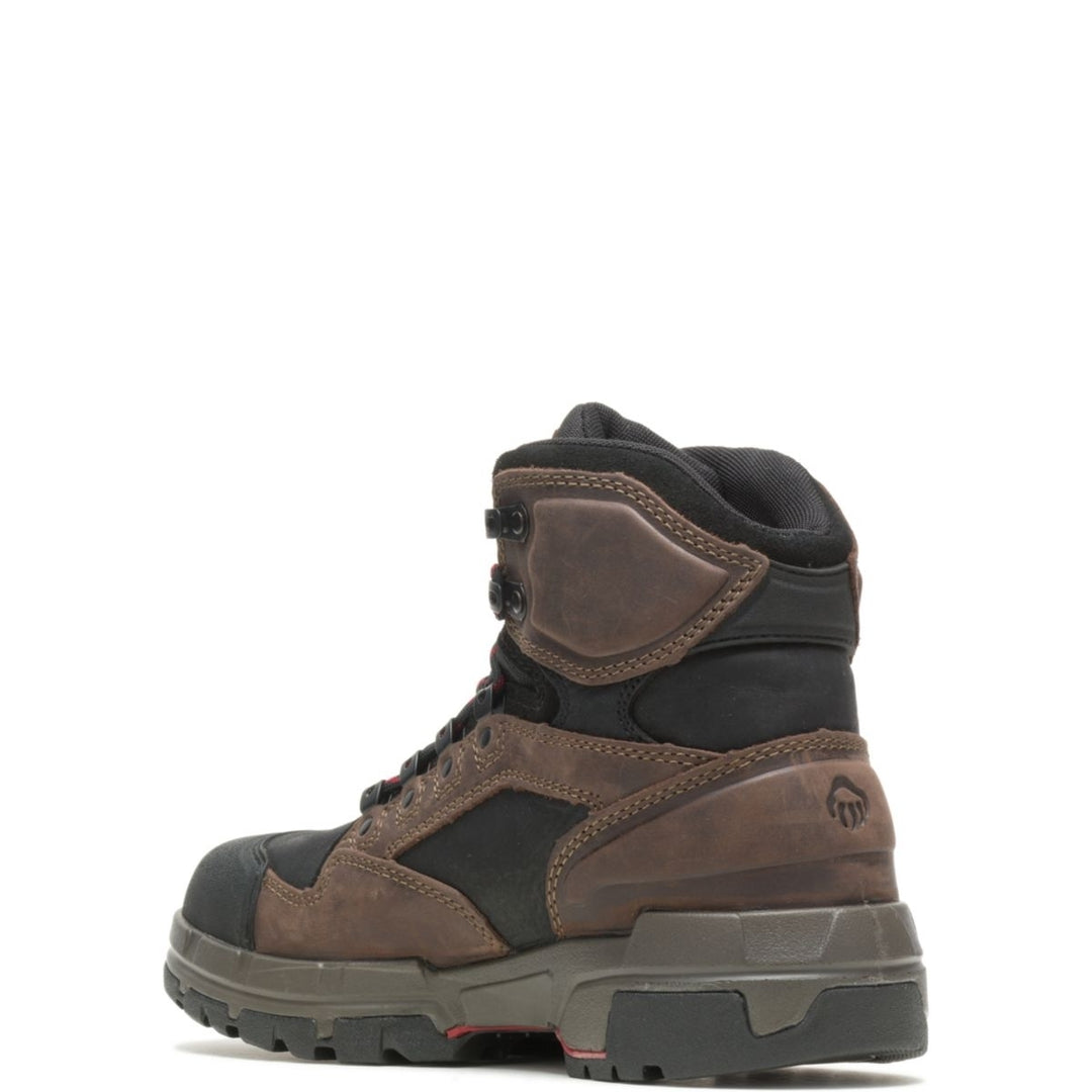 WOLVERINE Mens 6" Legend DuraShocks CarbonMAX Composite Toe Work Boot Dark Brown - W10612 DARK BROWN Image 3