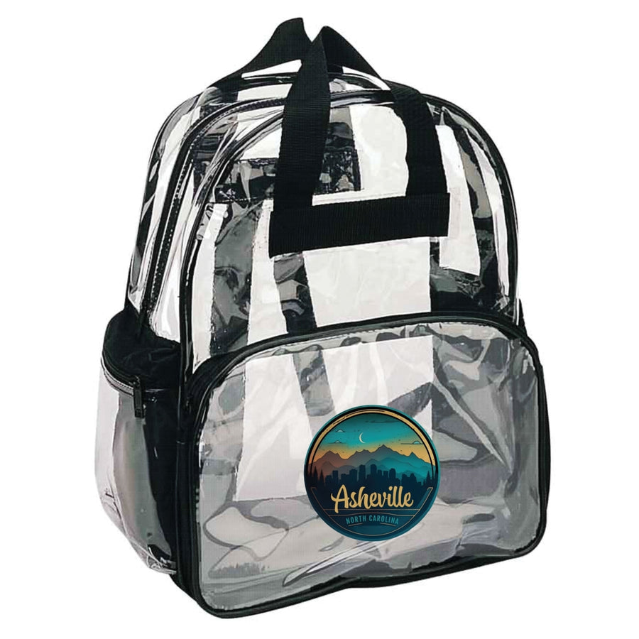 Asheville North Carolina Souvenir Clear View Backpack Image 1