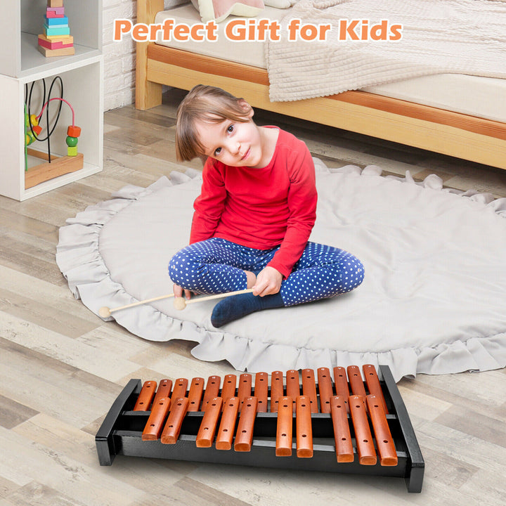 25 Note Xylophone Wooden Percussion Educational Instrument w/ 2 Mallets Image 4