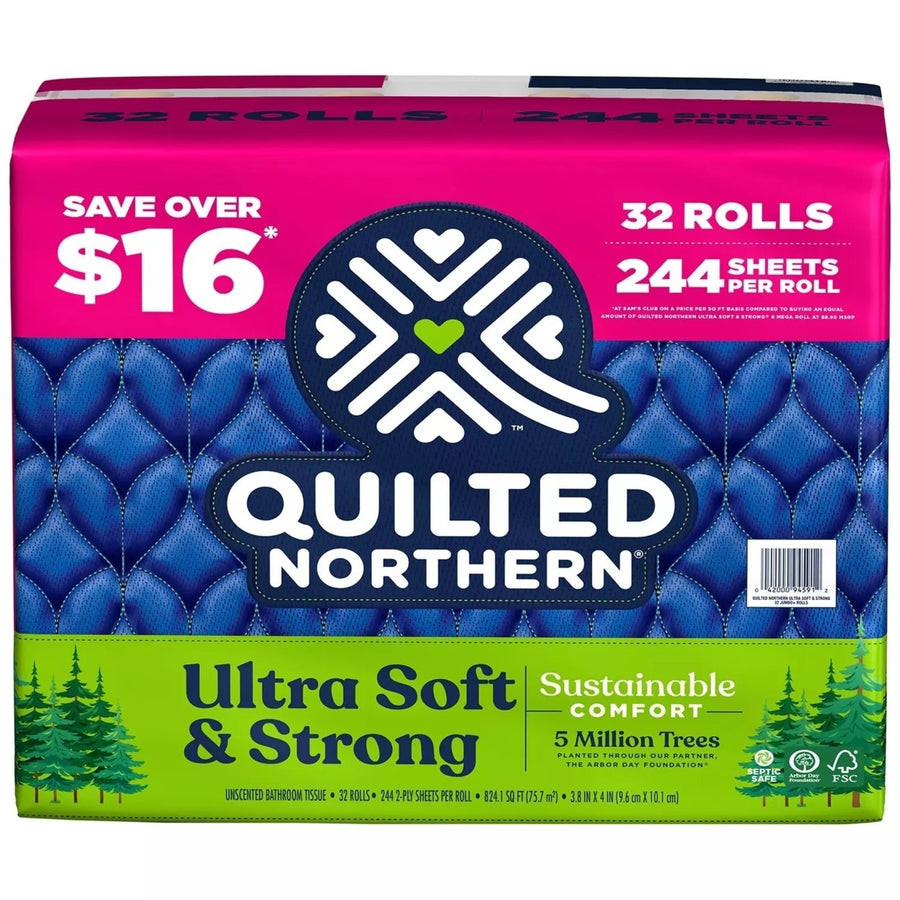 Quilted Northern Ultra Soft and Strong Toilet Paper (244 Sheets/Roll32 Rolls) Image 1