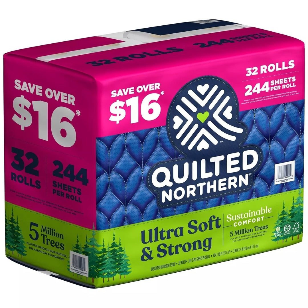 Quilted Northern Ultra Soft and Strong Toilet Paper (244 Sheets/Roll 32 Rolls) Image 2