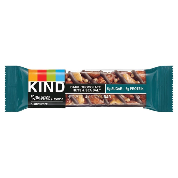 KIND Snack Bars Variety Pack: Dark Choco and Sea Salt P.B. Dark Chocolate (18 Ct) Image 3