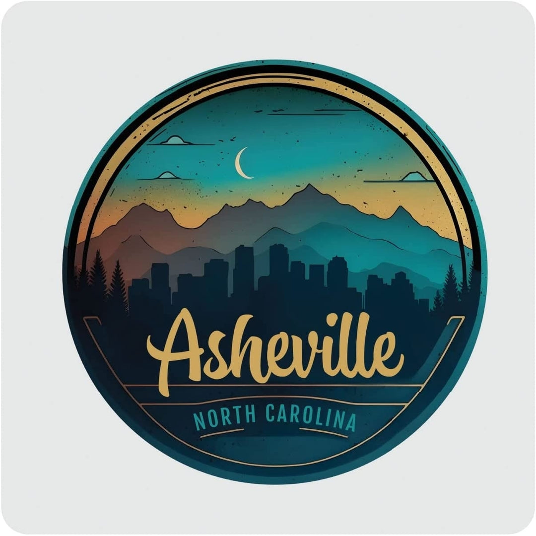 Asheville North Carolina Souvenir 4x4-Inch Coaster Acrylic Image 1