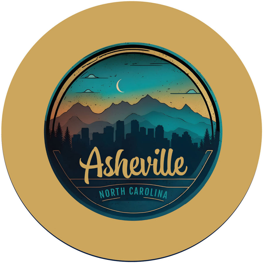 Asheville North Carolina Souvenir Coaster Paper Image 1