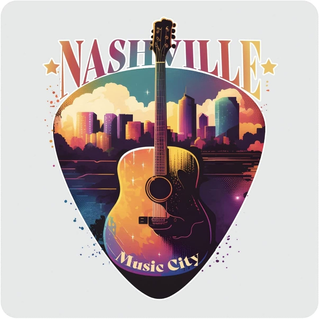 Nashville Tennessee Music City Souvenir 4x4-Inch Coaster Acrylic Image 1