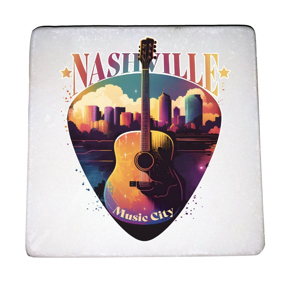 Nashville Tennessee Music City Souvenir 4x4-Inch Coaster Marble Image 1