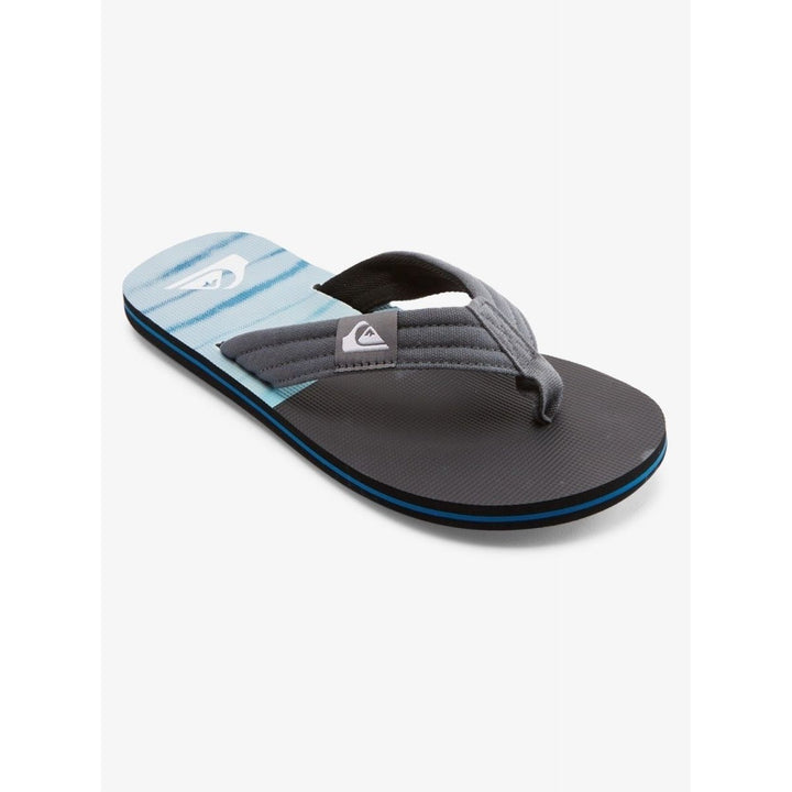 Quiksilver Molokai Layback Flip Flop Sandals Black 3 Cotton Canvas AQYL101241 Image 1