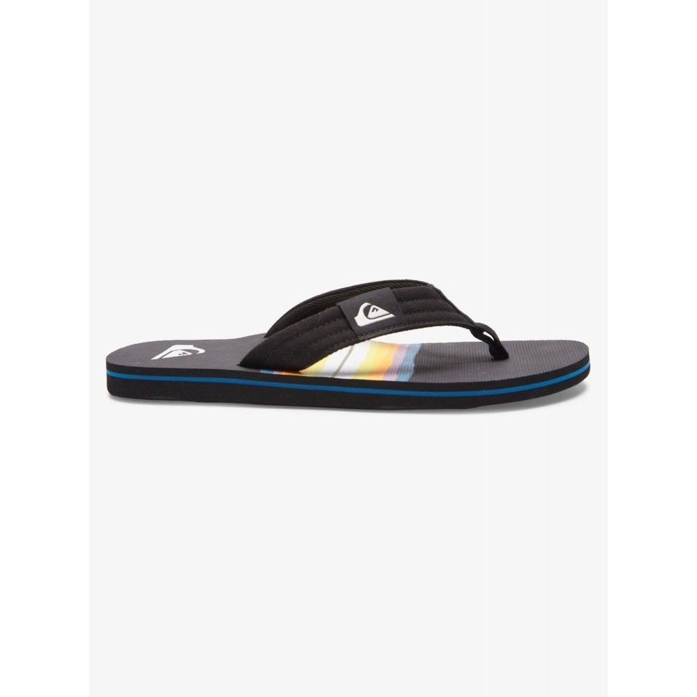 Quiksilver Molokai Layback Flip Flops Black 2 Cotton Canvas Sandals AQYL101241-KVJ2 Image 2