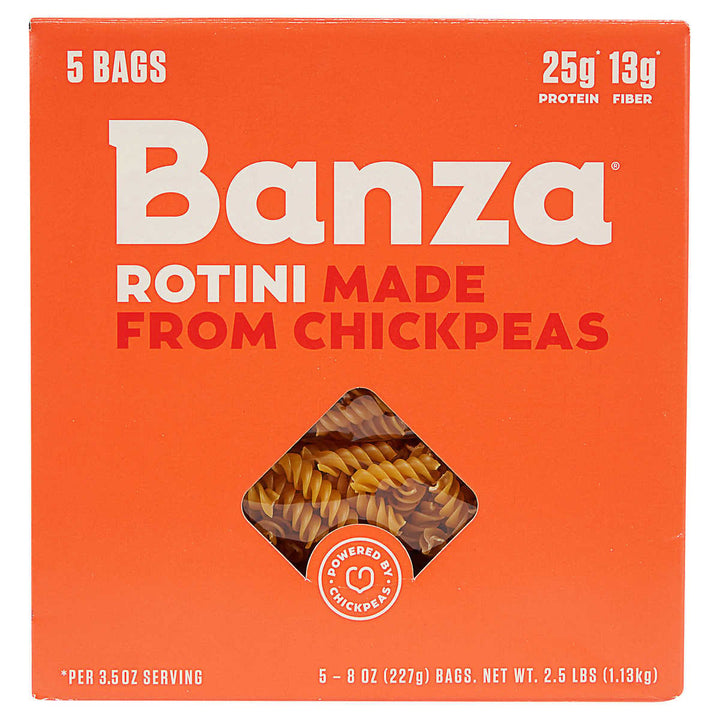 Banza Chickpea Rotini 8 Ounce (Pack of 5) Image 1