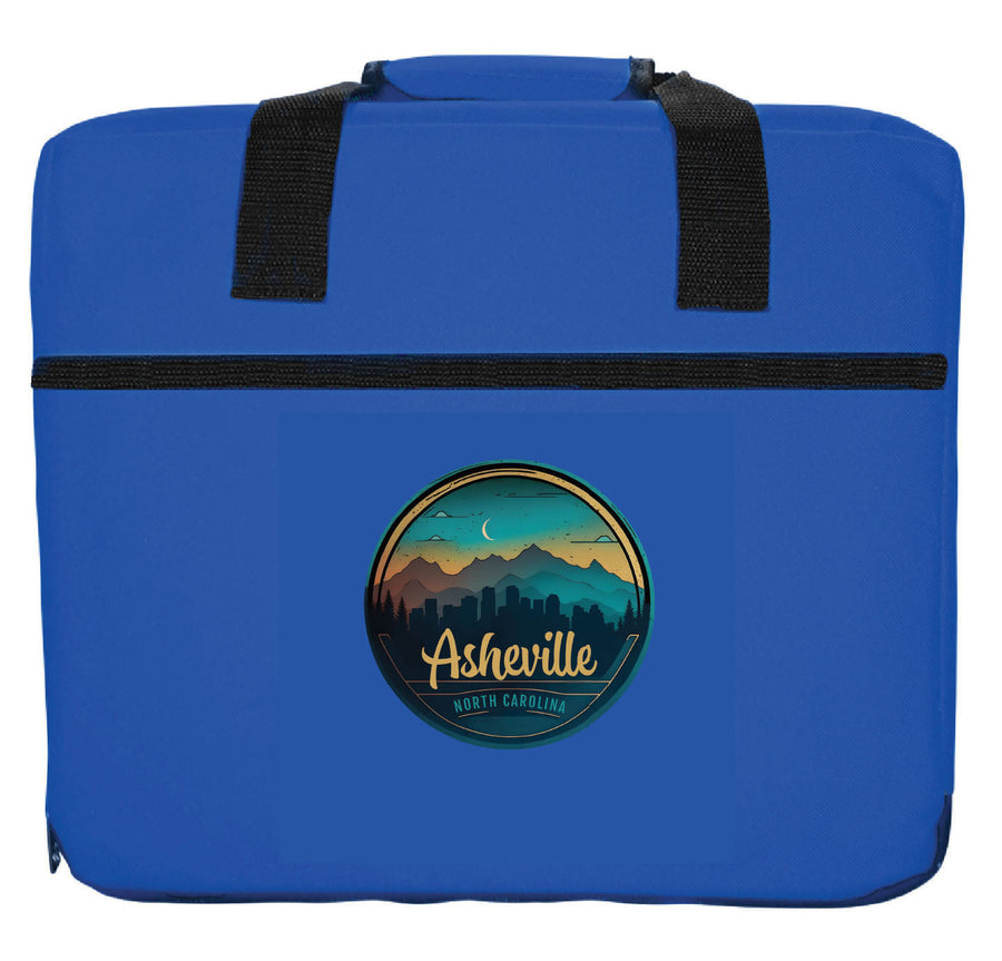 Asheville North Carolina Souvenir Destination Seat Cushion Image 1