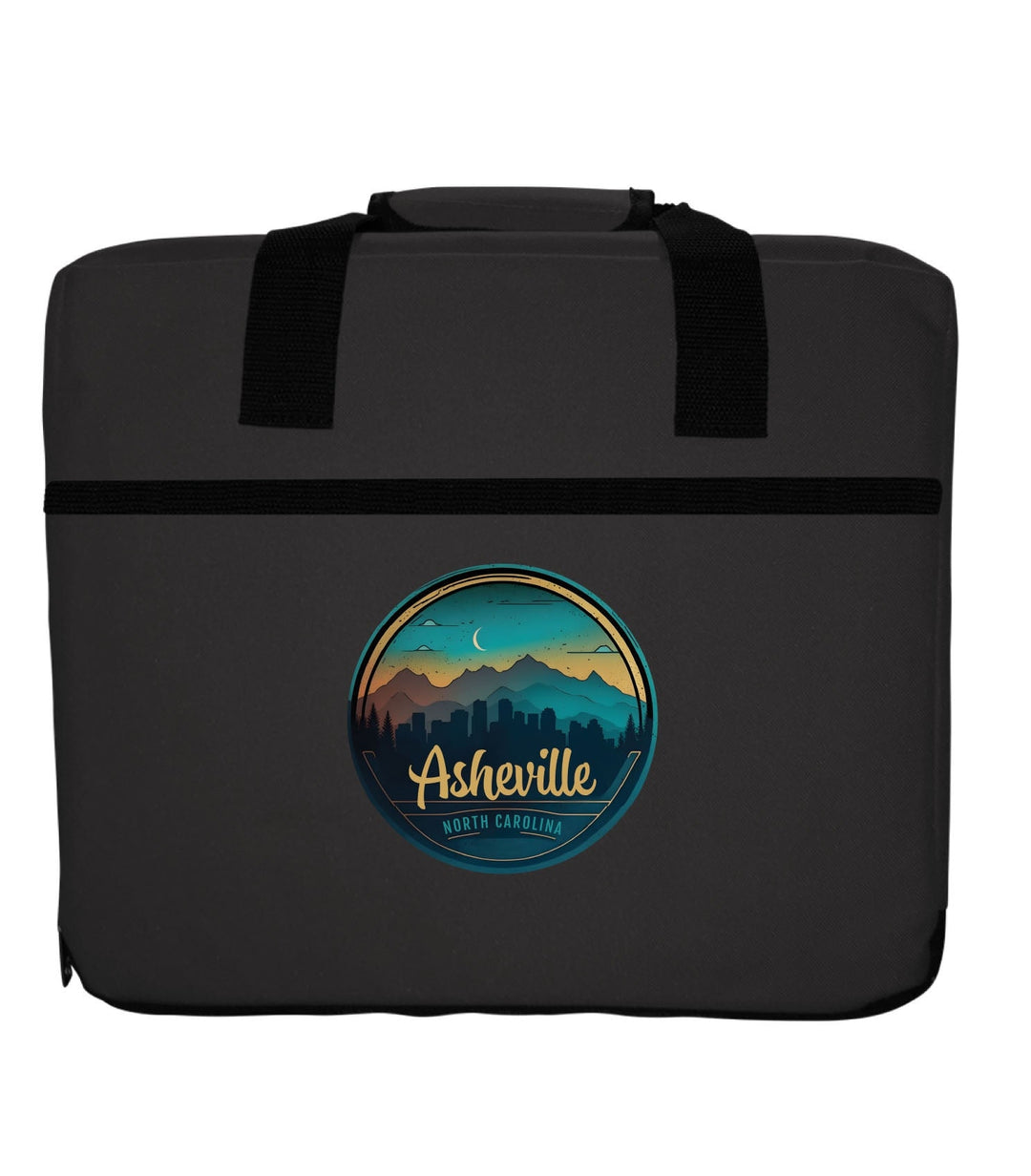 Asheville North Carolina Souvenir Destination Seat Cushion Image 2