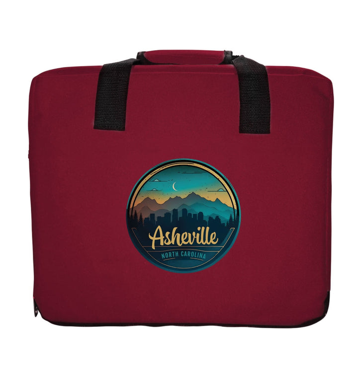 Asheville North Carolina Souvenir Destination Seat Cushion Image 4