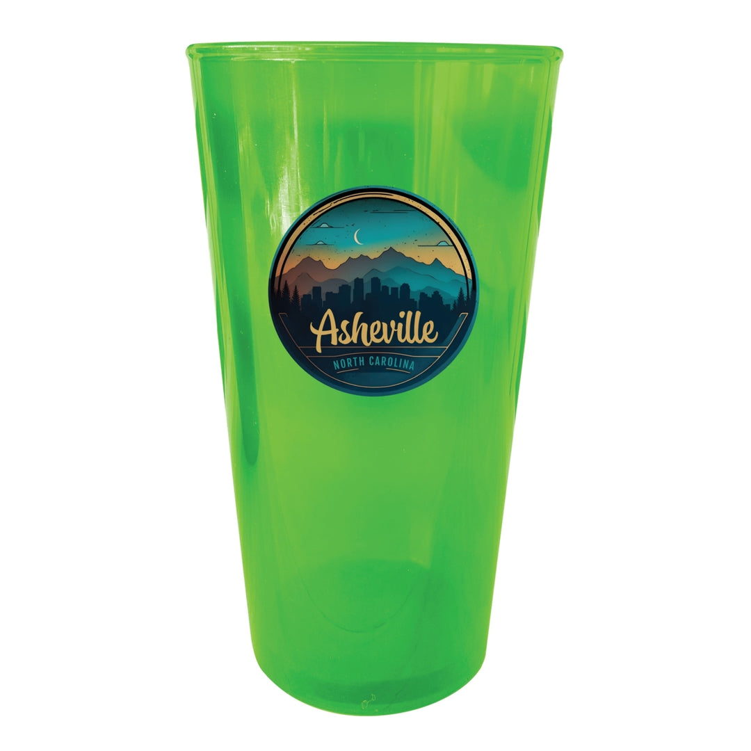 Asheville North Carolina Souvenir Plastic 16 oz Pint Image 3